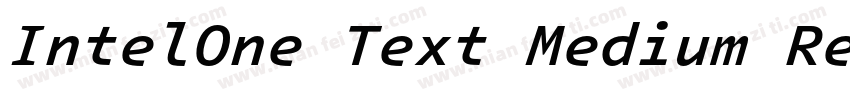 IntelOne Text Medium Regular字体转换